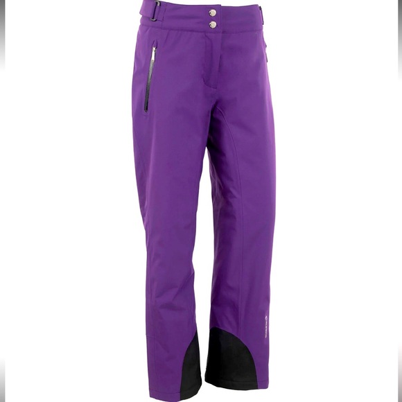 HELLY HANSEN LEGENDARY INSULATED SNOW PANTS WOMEN'S SZ S Purple EUC Outdoor Ski - Picture 1 of 8